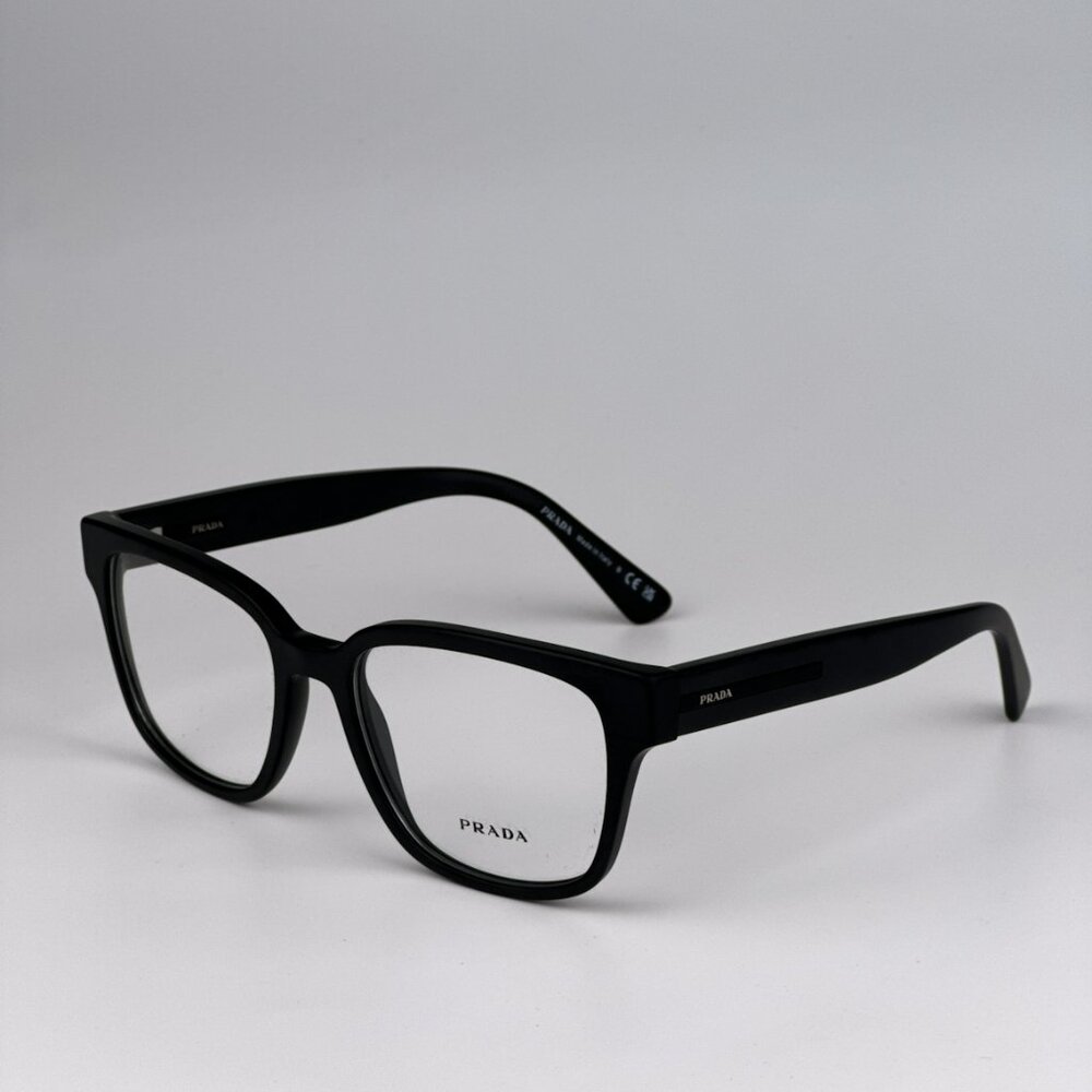 Prada PRA09V 12P1O1 BRAND NEW Eyeglasses Matte Black Square Unisex - Picture 7 of 11